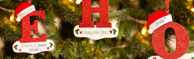 decorazioni natalizie lettere